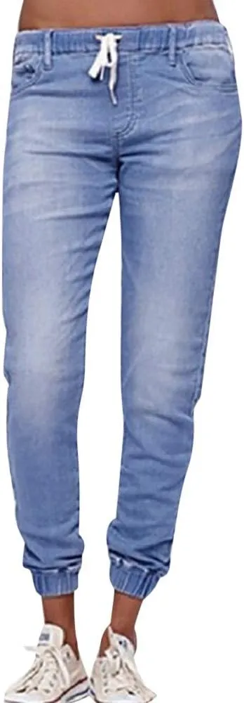 2024 Womens Pants Womens Plus Size Skinny Jeans High Waisted Stretchy Classic Ankle Jean Straight Jeans Women
