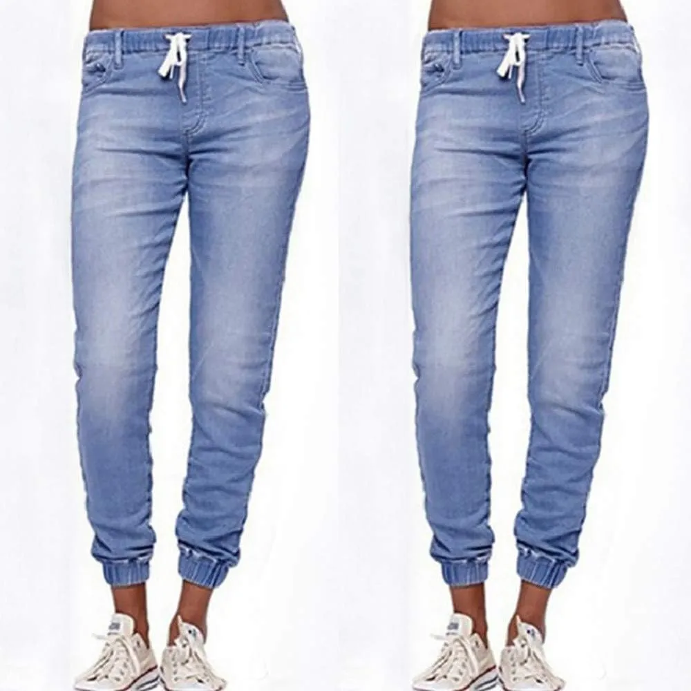 2024 Womens Pants Womens Plus Size Skinny Jeans High Waisted Stretchy Classic Ankle Jean Straight Jeans Women
