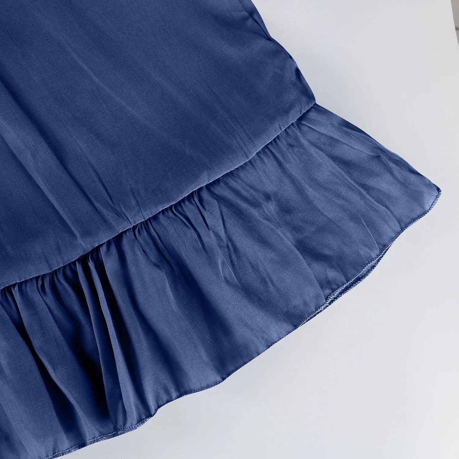 2025 Plus Size Summer Dresses for Women,Sleeveless Halter Casual Pleated Tiered Flowy Beach Vacation Long Dresses Sundress