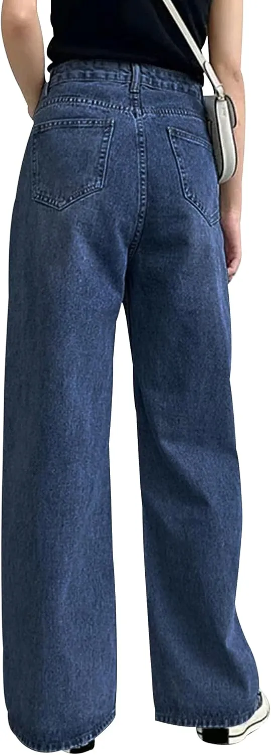 AirZeal Women's Baggy Jeans Wide Leg High Waist Loose Boyfriends Jeans Denim Pants Y2K 90s Jeans