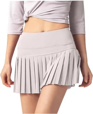 Athletic Skorts for Women Running Tennis Skirts with Shorts Trendy Casual Pleated Golf Skirt High Waist Workout Skort