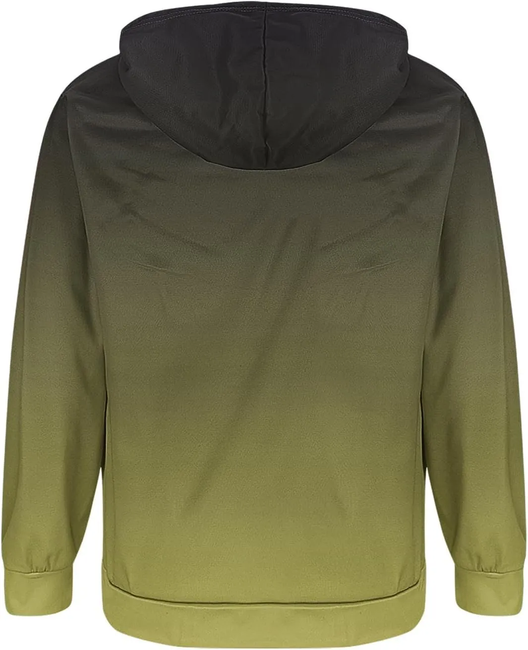 Aymnlox Mens Hoodies Basic Casual Gradient Color Long Sleeve Sweatshirts Regular Loose Full Zip Up Hoodie With Pockets