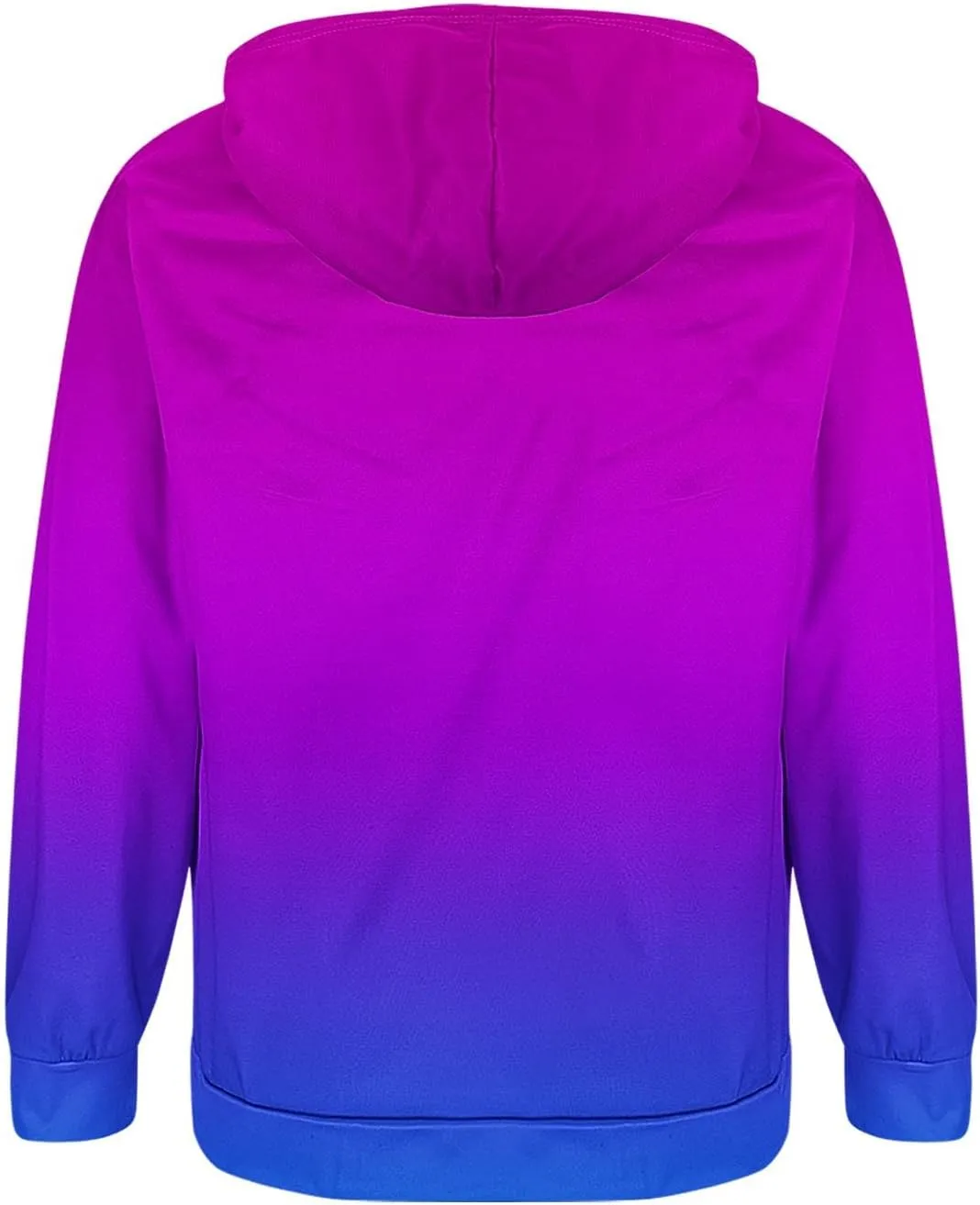 Aymnlox Mens Hoodies Basic Casual Gradient Color Long Sleeve Sweatshirts Regular Loose Full Zip Up Hoodie With Pockets