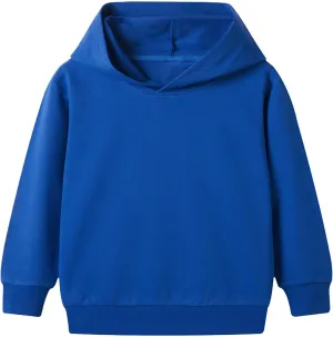 Baby Toddler Kids Boy Girl Solid Color Long Sleeve Casual Hoodie Sweatershirt Pullover Basic Clothes Tops