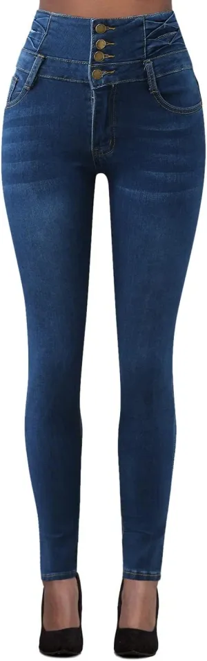 Butt Lifting Skinny Jeans for Women - High Waisted Push Up Jeans