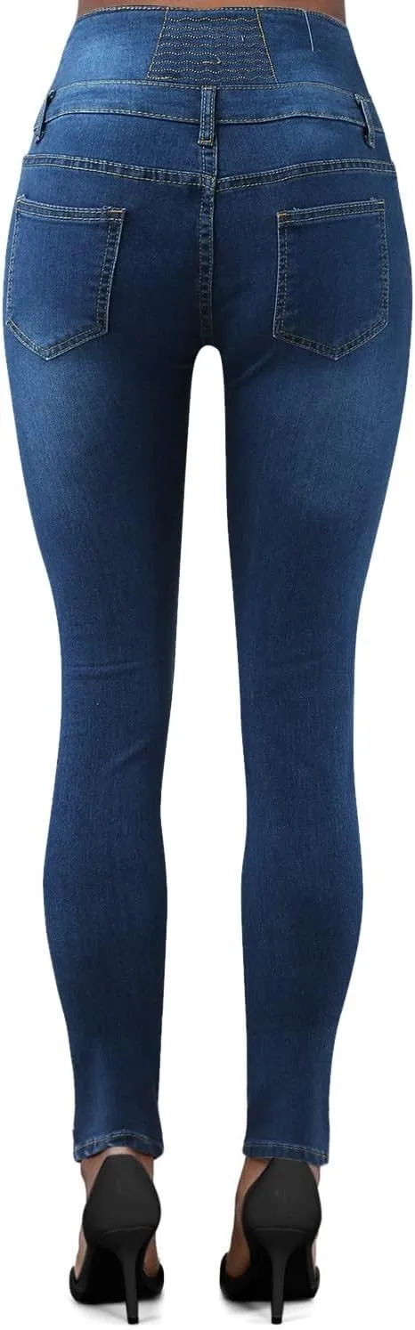 Butt Lifting Skinny Jeans for Women - High Waisted Push Up Jeans