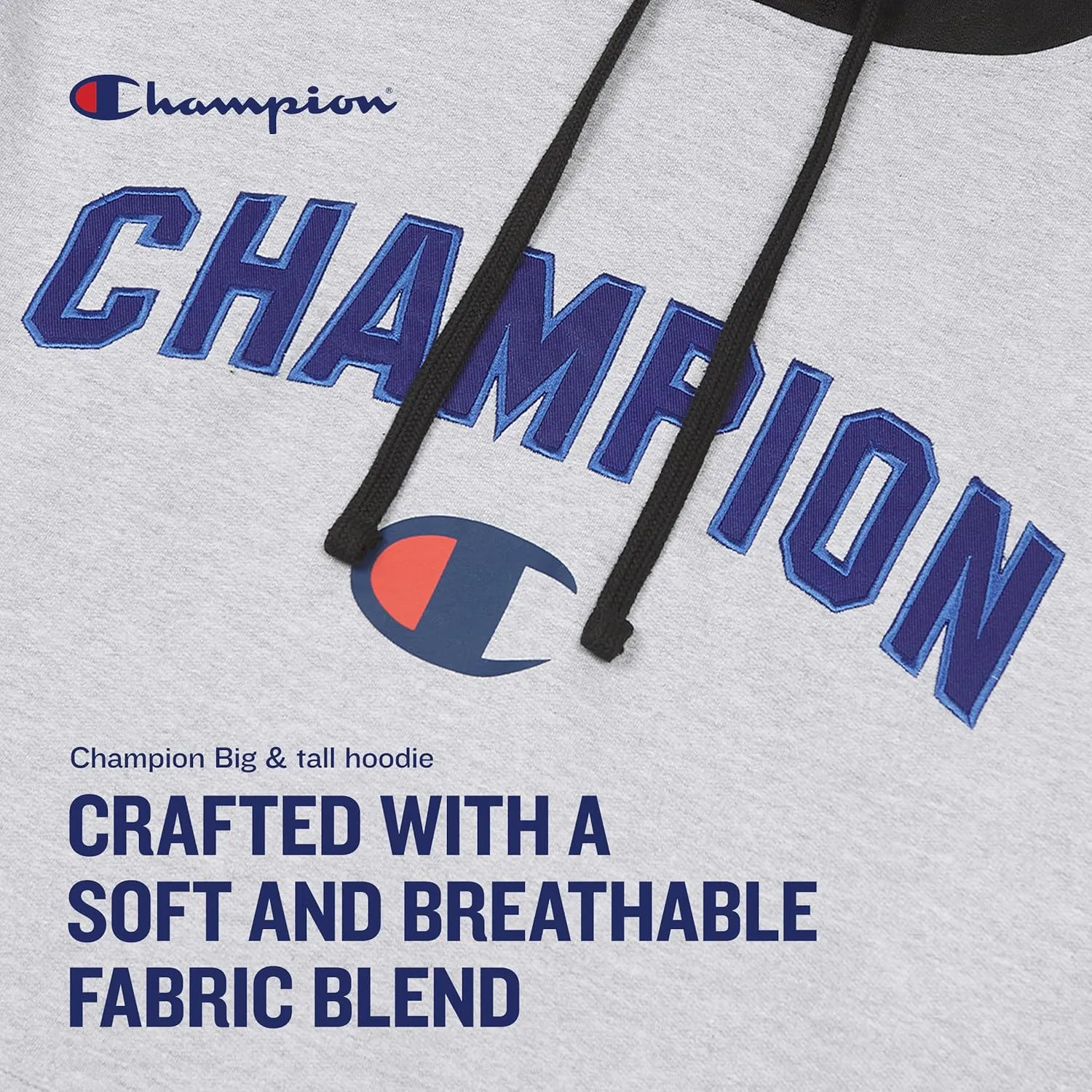 Champion Hoodies for Men – Big and Tall Men’s Fleece Hoodie, Graphic Pullover