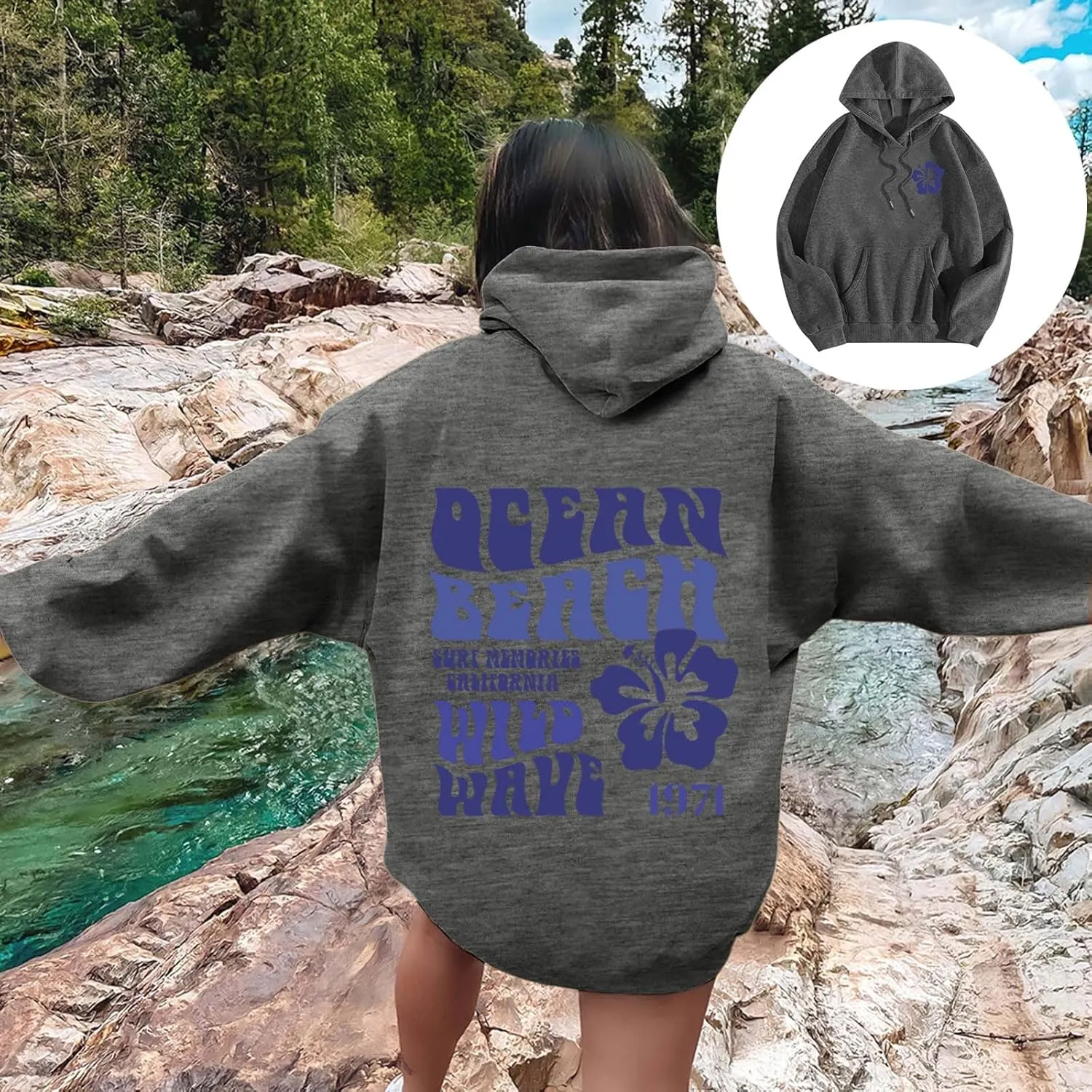 Christian Hoodies for Women Jesus Loves You Bible Verse Letter Graphic Oversized Y2K Hooded Long Sleeve Pockets Sweatshirts