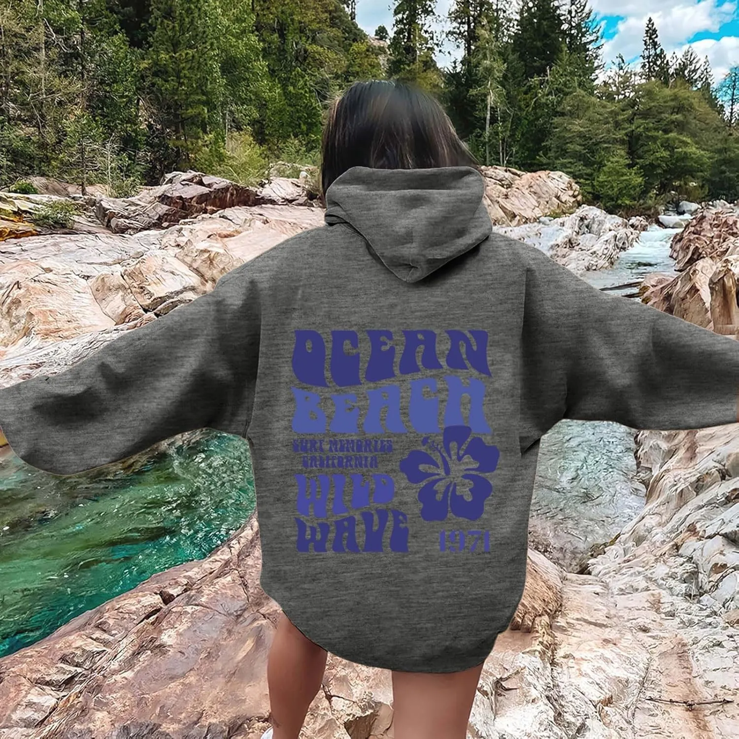 Christian Hoodies for Women Jesus Loves You Bible Verse Letter Graphic Oversized Y2K Hooded Long Sleeve Pockets Sweatshirts