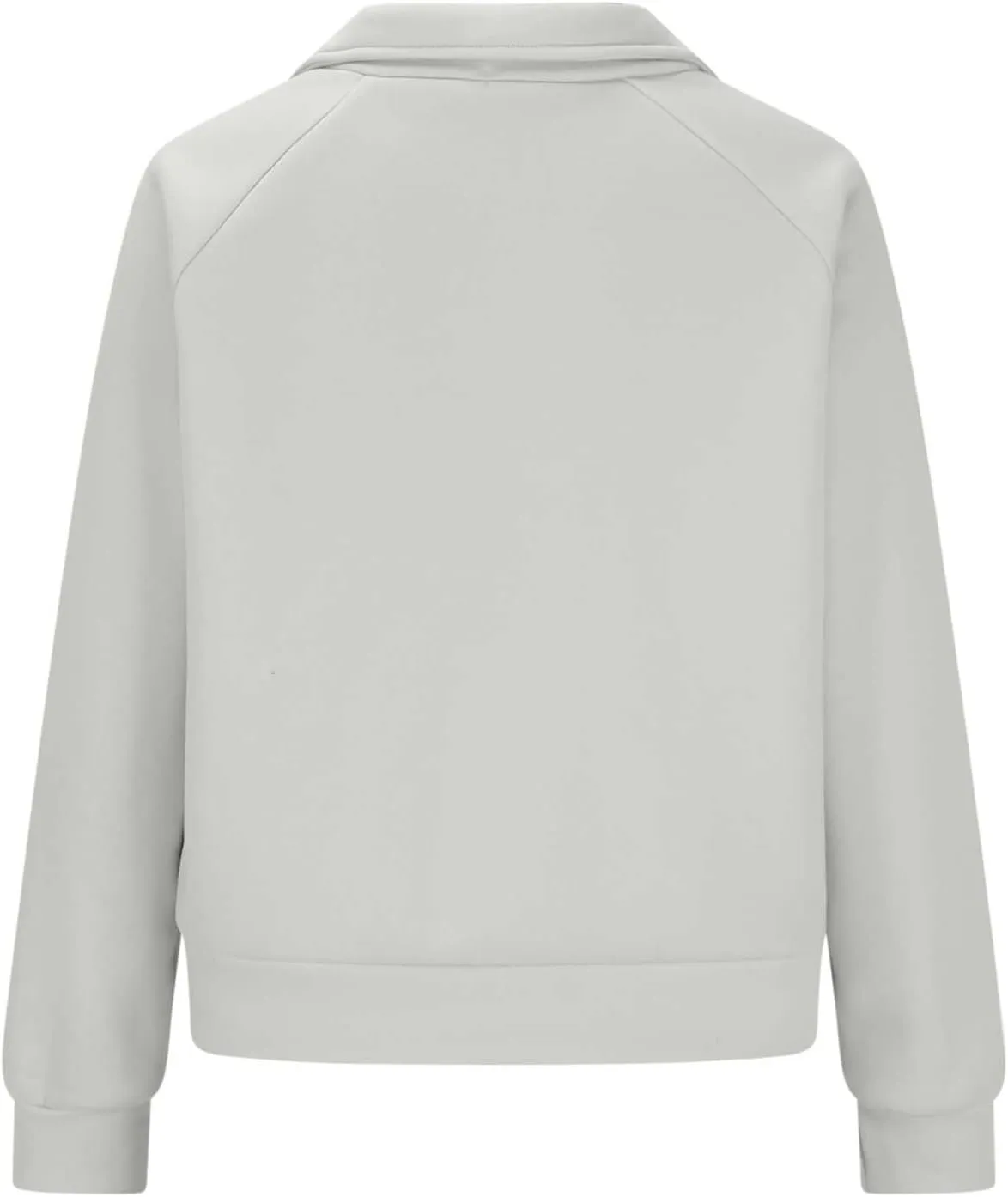 Cropped Half Zip Hoodies For Women Fleece Pullover Sweatshirts Long Sleeve Cute Lightweight Tops With Pockets