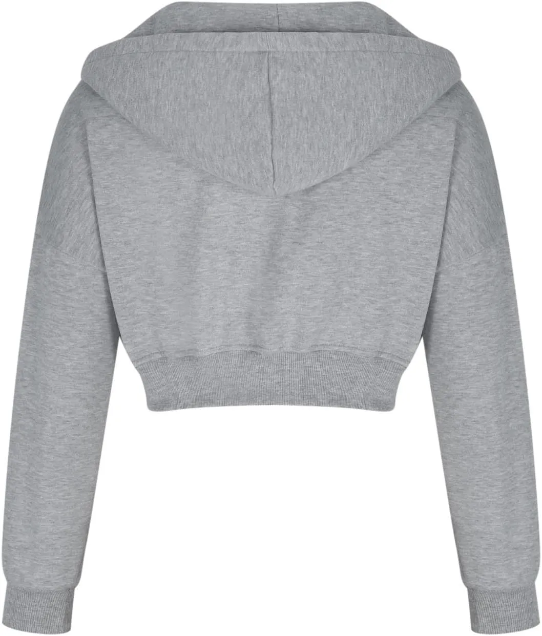 Cropped Hoodie Women Zip Up Long Sleeve Solid Lightweight Thin Sweatshirts Fall Casual Fleece Cute Hoodies Tops