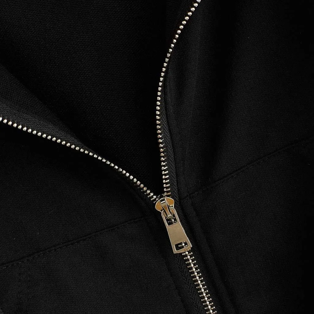 Cropped Zip Up Hoodie Women Basic Lightweight Pullover Hoodies Teen Girls Crop Top Jackets 2024 Fall Clothes