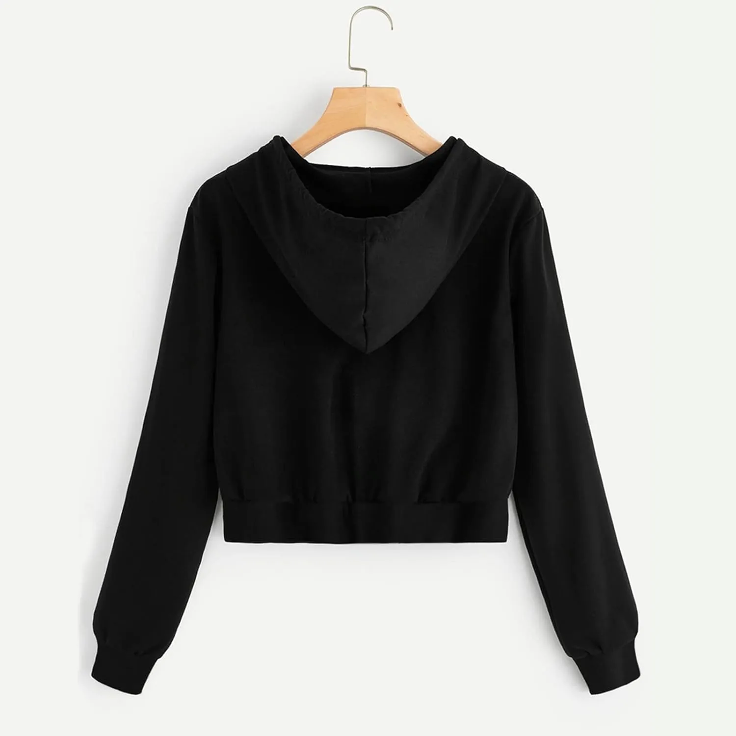 Cropped Zip Up Hoodie Women Basic Lightweight Pullover Hoodies Teen Girls Crop Top Jackets 2024 Fall Clothes