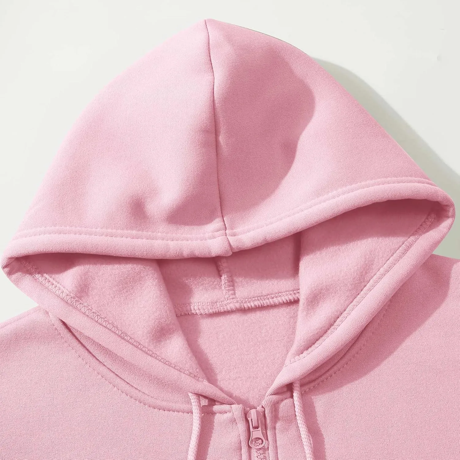 Ctreela Basic Hoodie Jacket for Women Men Full Zip Up T-Shirt Hoodie Solid Color Unisex Adult Teen Plain Hooded Jackets