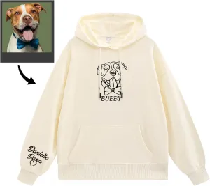 Custom Embroidered Hoodies, Design Your Own Hoodie, Customizable Unisex Hoodie for Boyfirend Girlfriend, Initials on Sleeve