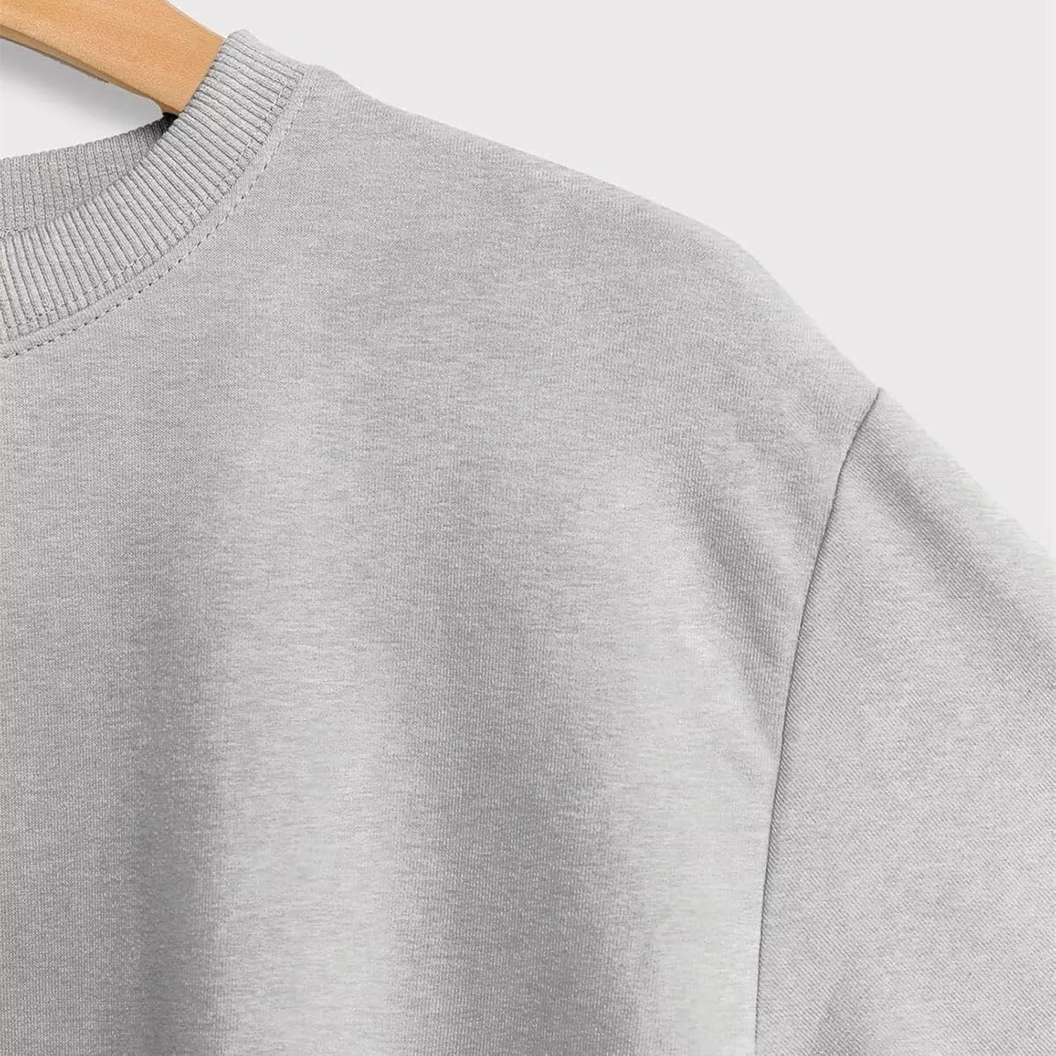 Fashion Sweatshirt for Women Funny Letter Print Regular Fit Long Sleeve Crewneck Pullovers Lightweight Hoodless Tops