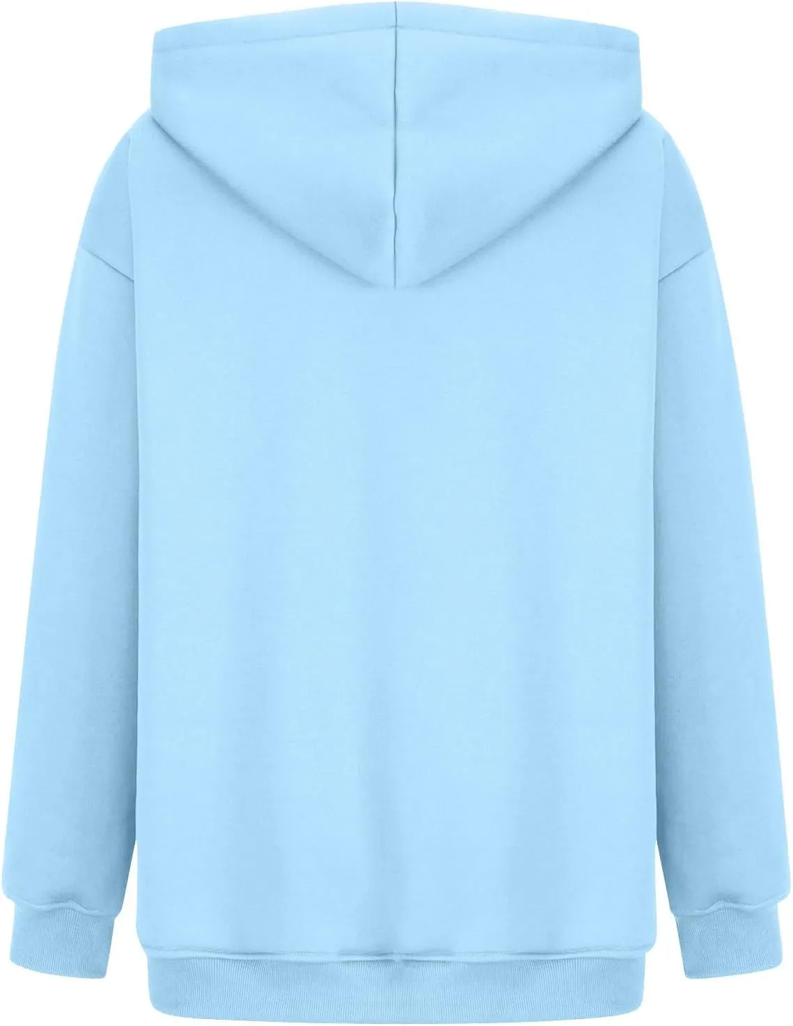 Fleece Oversized Hoodies for Women Preppy Sweatshirt Pullover Lightweight Hooded Sweatshirts Sweaters with Pocket