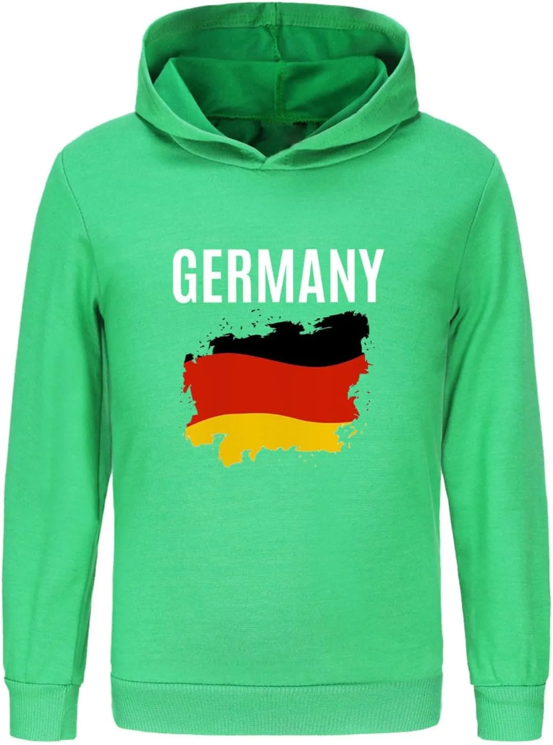 German Boys Girls Hoodies Long Sleeve Germany Flag Pullover Sweatshirt Kids Basic Athletic Top Blouse Letter Tops Girls