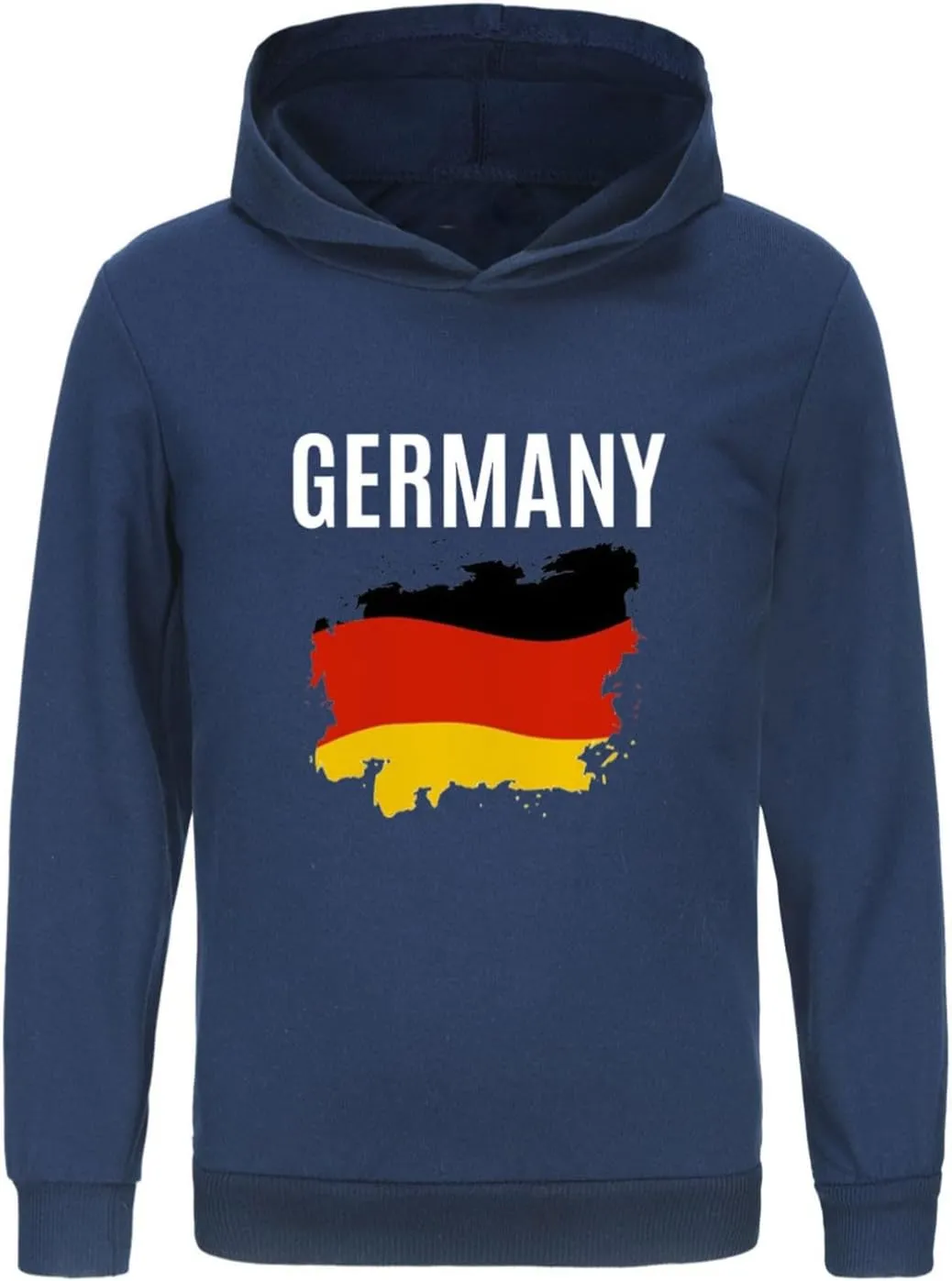 German Boys Girls Hoodies Long Sleeve Germany Flag Pullover Sweatshirt Kids Basic Athletic Top Blouse Letter Tops Girls