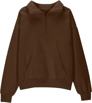 Girls Half Zip Sweatshirt Long Sleeve Pullover Crop Tops Kids Lightweight Sweatshirts Fashion Winter Clothes