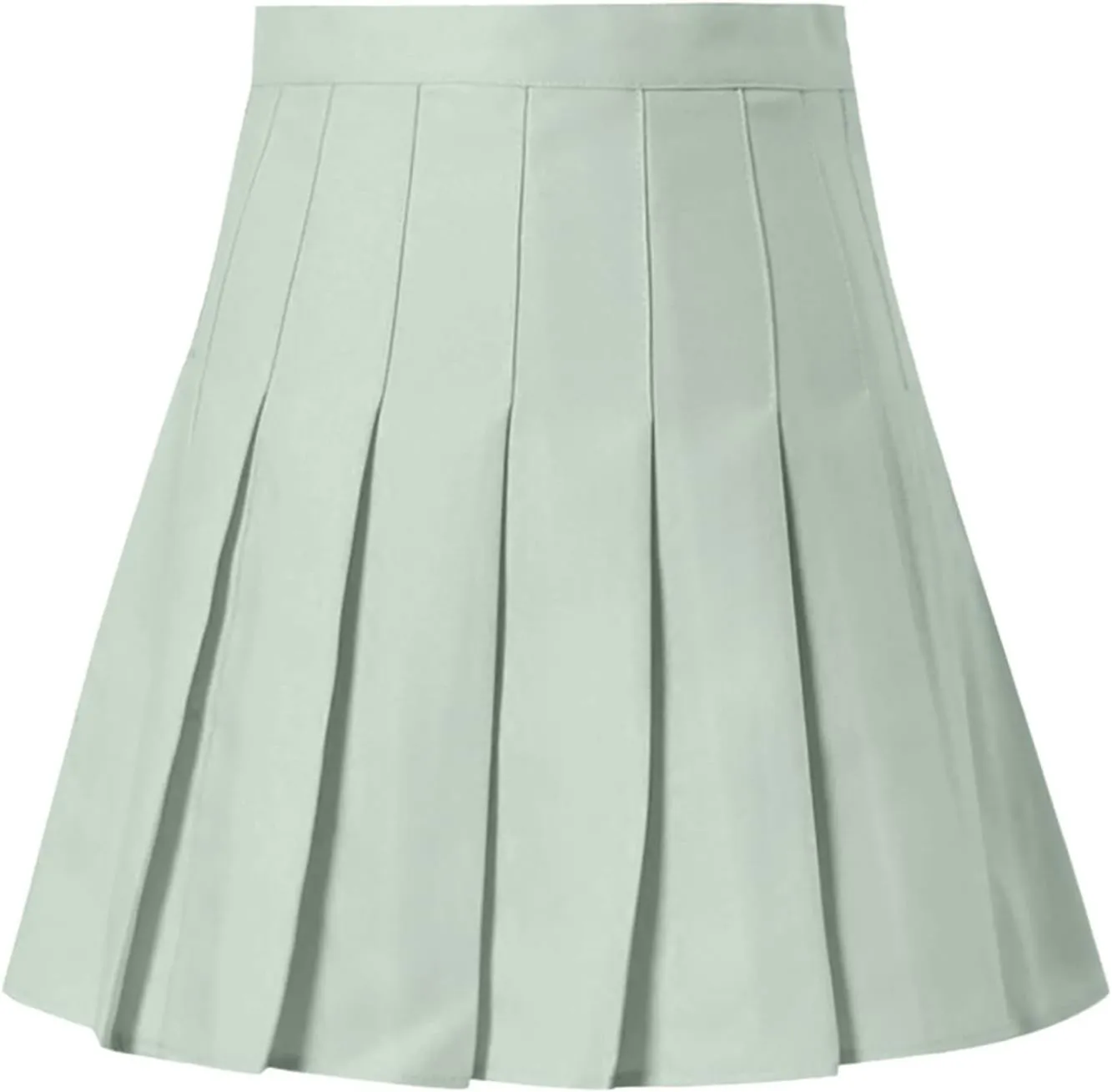 Girls Women High Waisted Plain Pleated Skirt Skater Tennis School Uniforms A-line Mini Skirt for Midi Skirts for