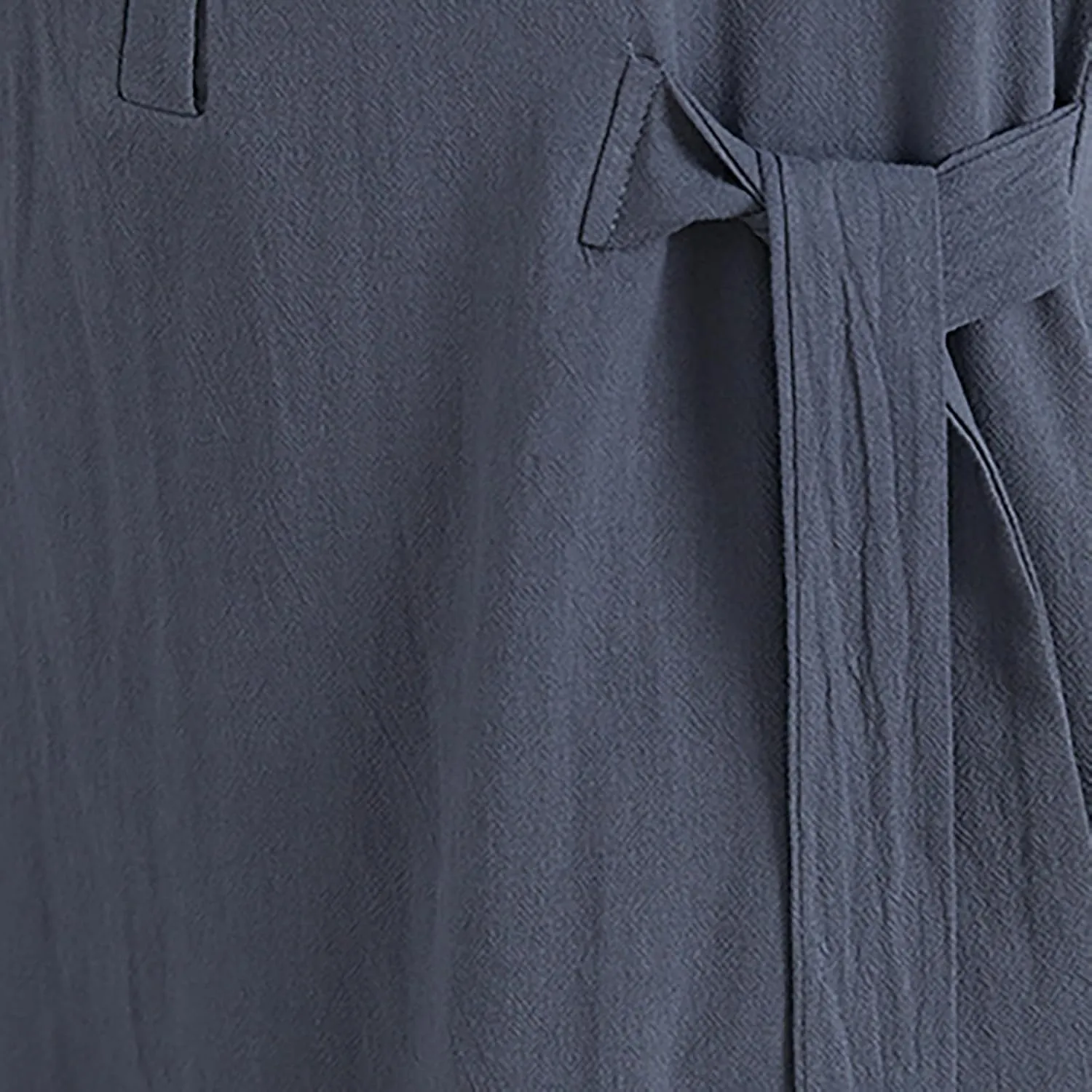 HGps8w Women's Cotton Linen Lapel Midi Dress - Casual Summer Short Sleeve Button Up A Line Plus Size Dresses