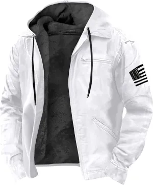 Hoodies For Men Long Sleeve Tactical Coat: Hoodie Workout Coats Trendy Pullover Plus Size Cargo Sweatshirt Sweater