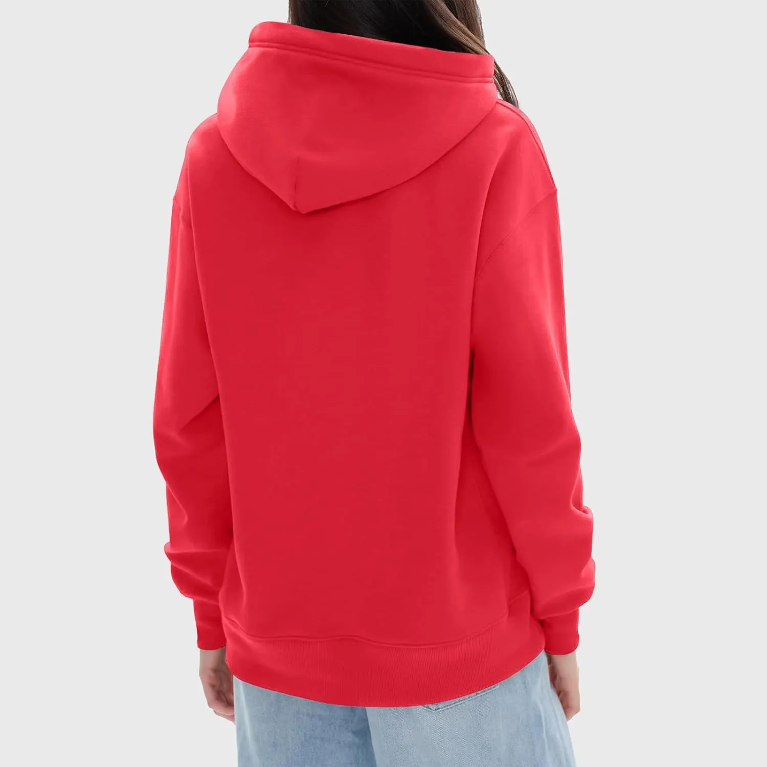 Hoodies for Women Fall Fashion 2024 Long Sleeve Outfits Tops Oversized Hoodies Solid Sweatshirt with Pocket