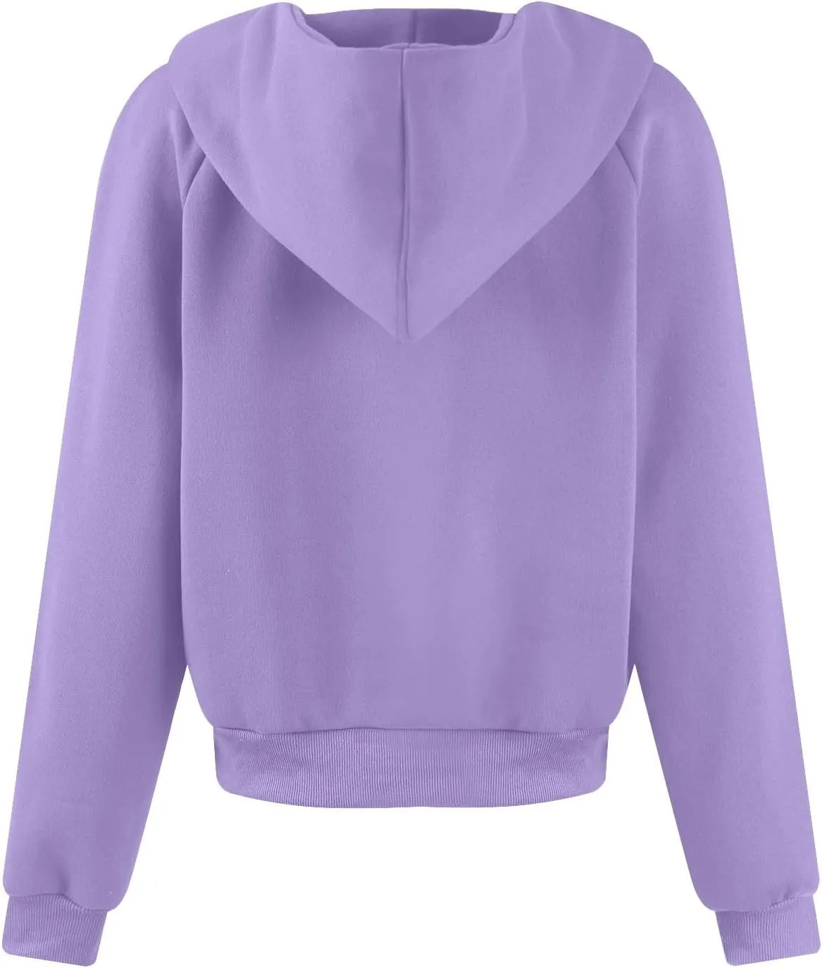 Hoodies for Women Long Sleeve Thumb Hole Sweatshirts Fleece Lined Cropped Loose Fit Hoodies Pullover with Pocket