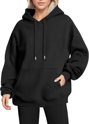 Hoodies for Women Oversized Preppy Sweatshirt Fleece Pullover Lightweight Sweatshirts Winter Sweaters with Pocket