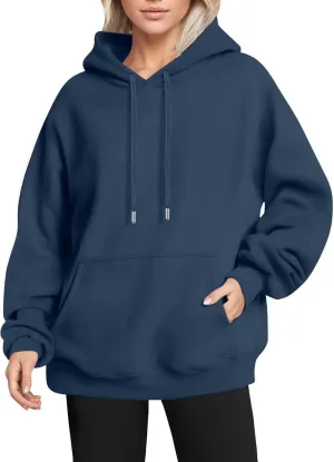 Hoodies for Women Oversized Preppy Sweatshirt Fleece Pullover Lightweight Sweatshirts Winter Sweaters with Pocket