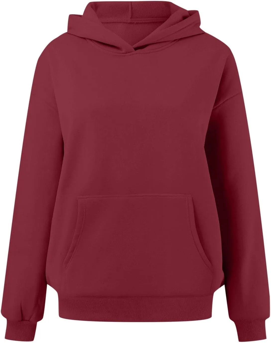 Hoodies for Women Trendy Oversized Sweatshirts Casual Fleece Long Sleeve Pullover Fall Outfits 2024 with Pocket