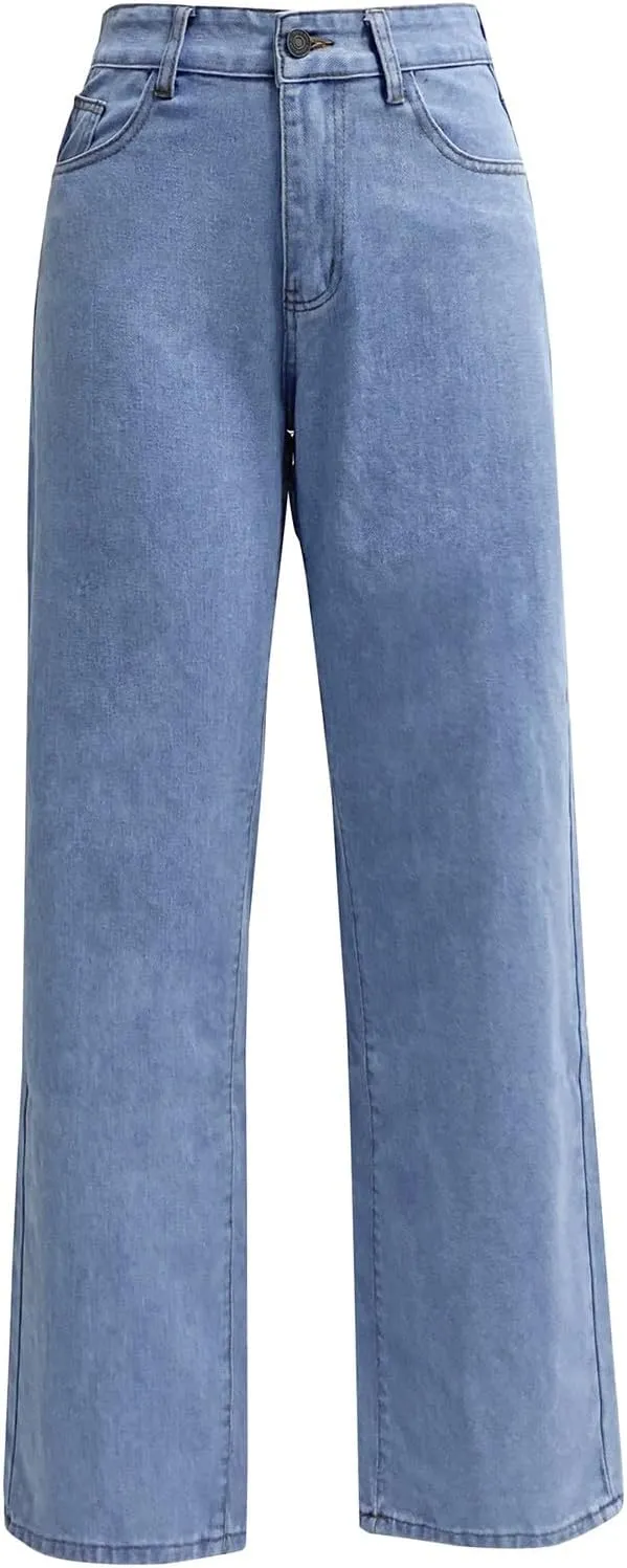 Jeans for Women Trendy 2024 Flare/Wide Leg Jeans High Waisted Stretch Baggy Jeans for Women Plus Size Denim Pants