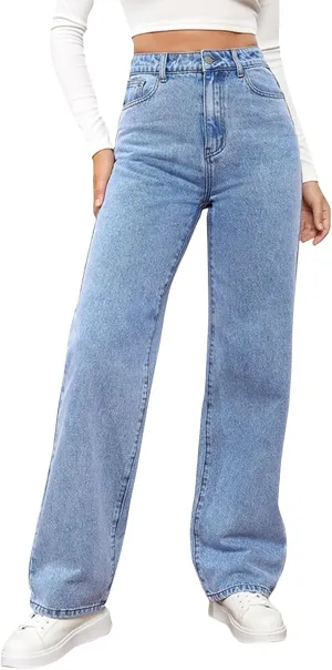 Jeans for Women Trendy 2024 Flare/Wide Leg Jeans High Waisted Stretch Baggy Jeans for Women Plus Size Denim Pants