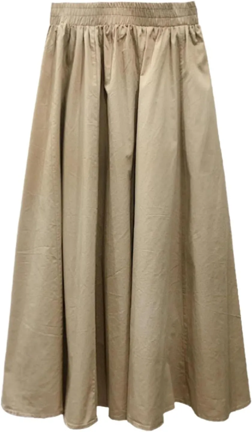 Korean-Style Loose high-Waist Cropped Pants for Women,Spring,Casual Skirt