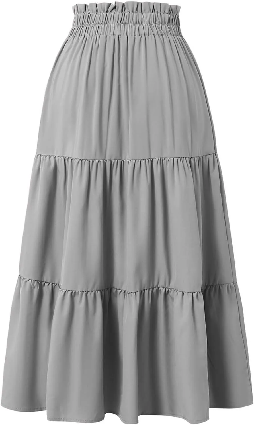 Long Flowy Skirts for Women Flowy Beach Smocked Going Out Flutter Country Cute Business Pleated Maxi Skirts for Women