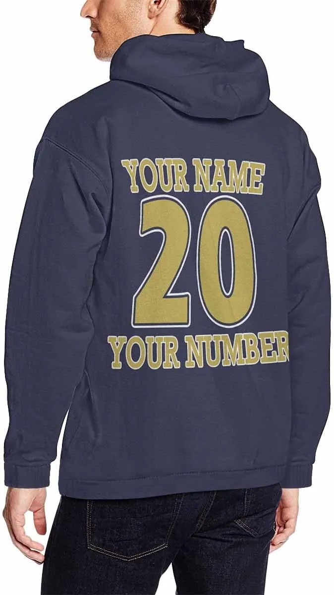 M YESCUSTOM Custom Hoodie Personalized Football Mom Embroidered Hoodies Sweatshirt for Men Women Design Your Own Name Number