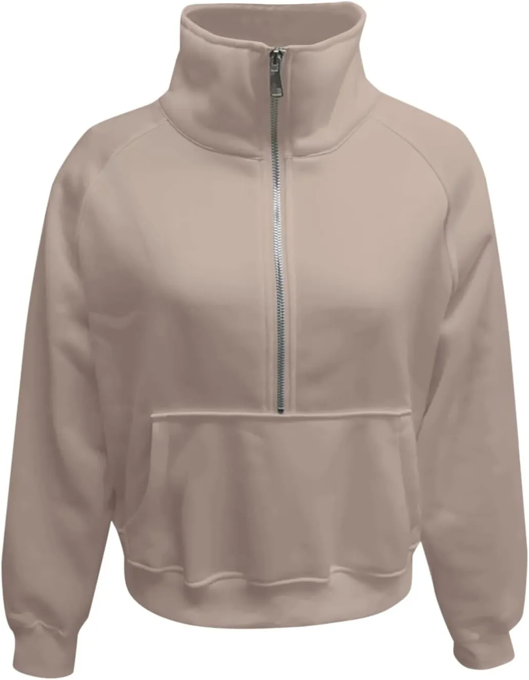 Masbird Hoodies for Women Womens Sweatshirts Half Zip Cropped Pullover Fleece Quarter Zipper Hoodies Fall Outfits Clothes