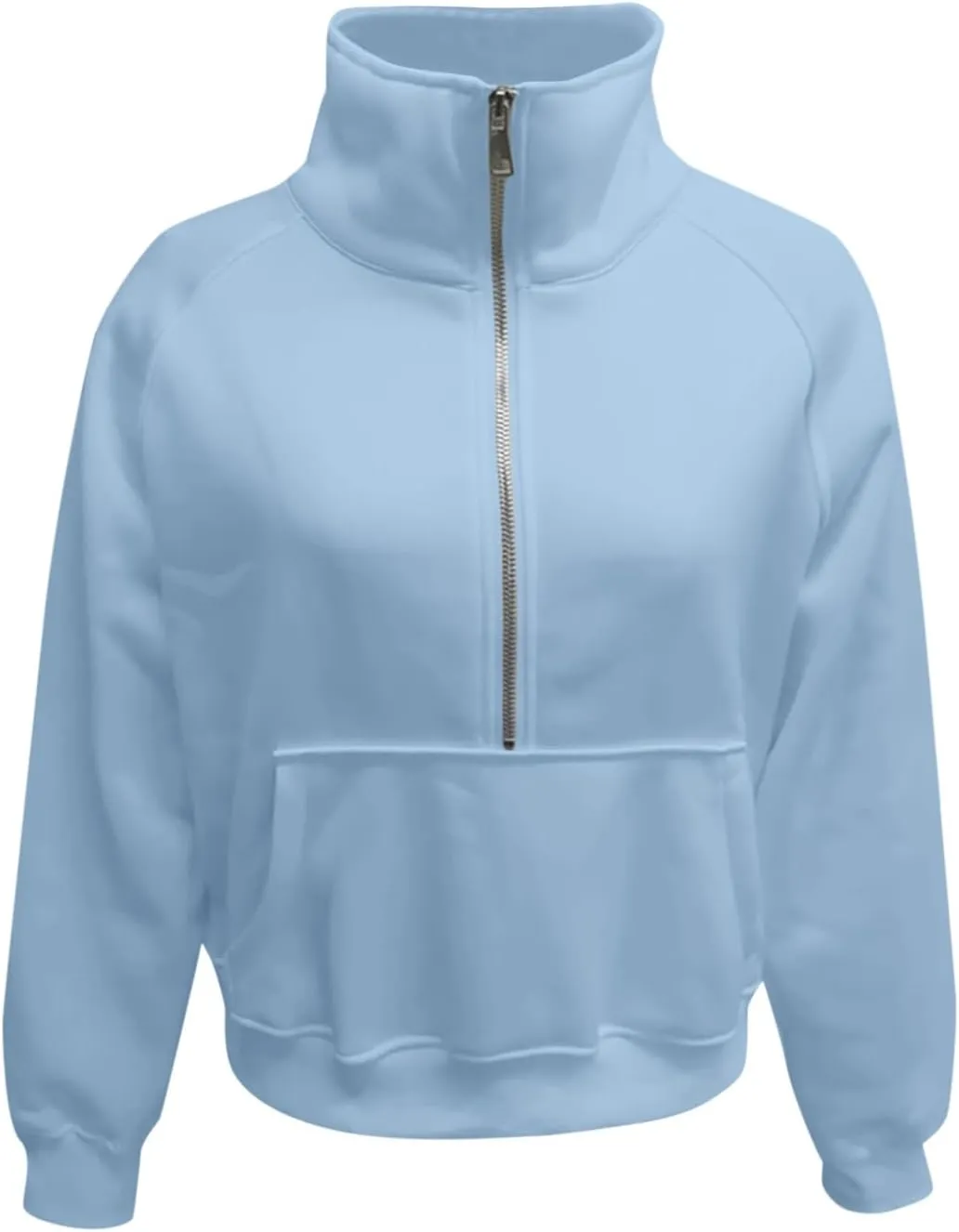 Masbird Hoodies for Women Womens Sweatshirts Half Zip Cropped Pullover Fleece Quarter Zipper Hoodies Fall Outfits Clothes