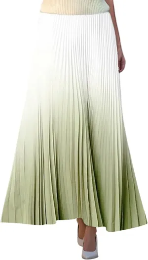 Maxi Skirts for Women 2025 Elastic Waist Peasant Trendy Business Casual Travel Pleated Beach Smocked Womens Floral Skirt