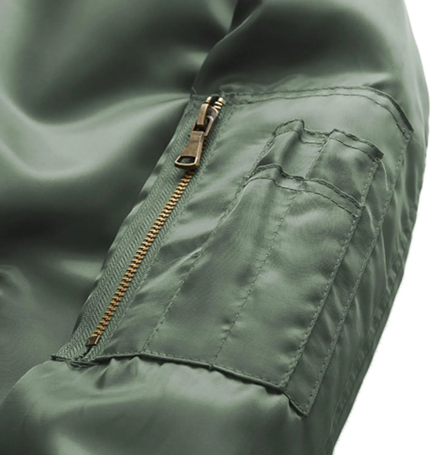 Men's Bomber Jacket Water Resistant Lightweight Windbreaker Full Zip Winter Military Jacket Outdoor Golf Coat Outwear