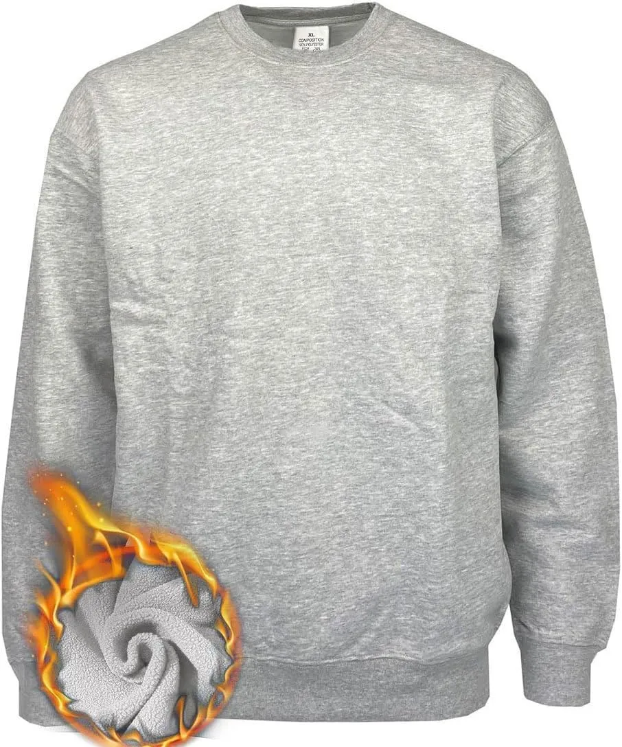 Men'S Crewneck Sweatshirt Long Sleeve Baggy Sweatshirts Lightweight Crew Neck Pullover