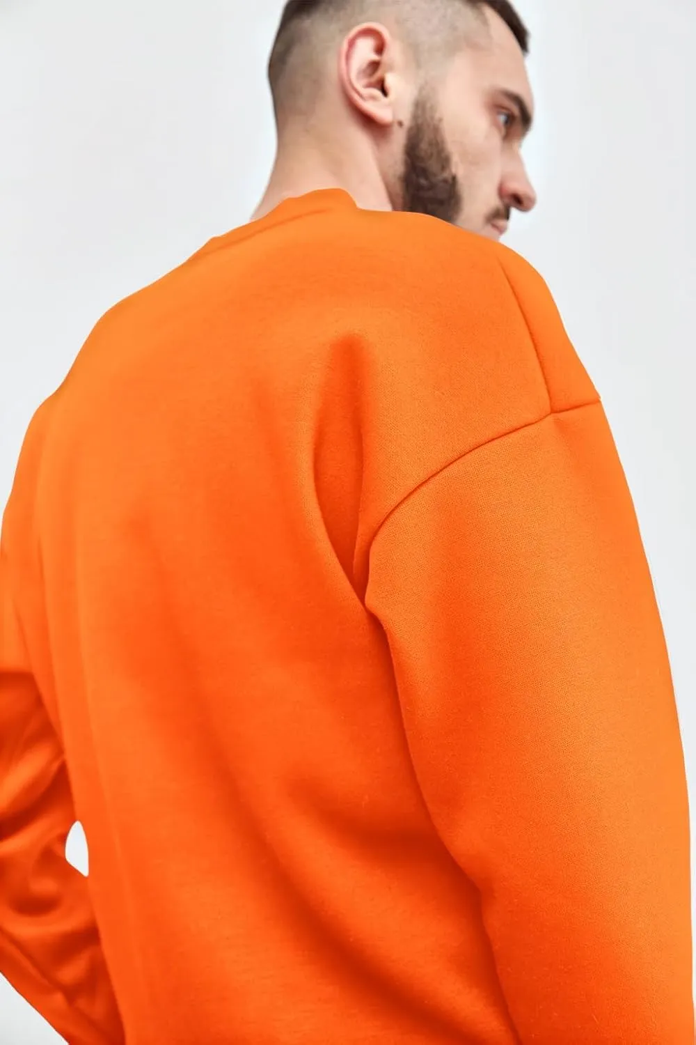 Men'S Crewneck Sweatshirt Long Sleeve Baggy Sweatshirts Lightweight Crew Neck Pullover