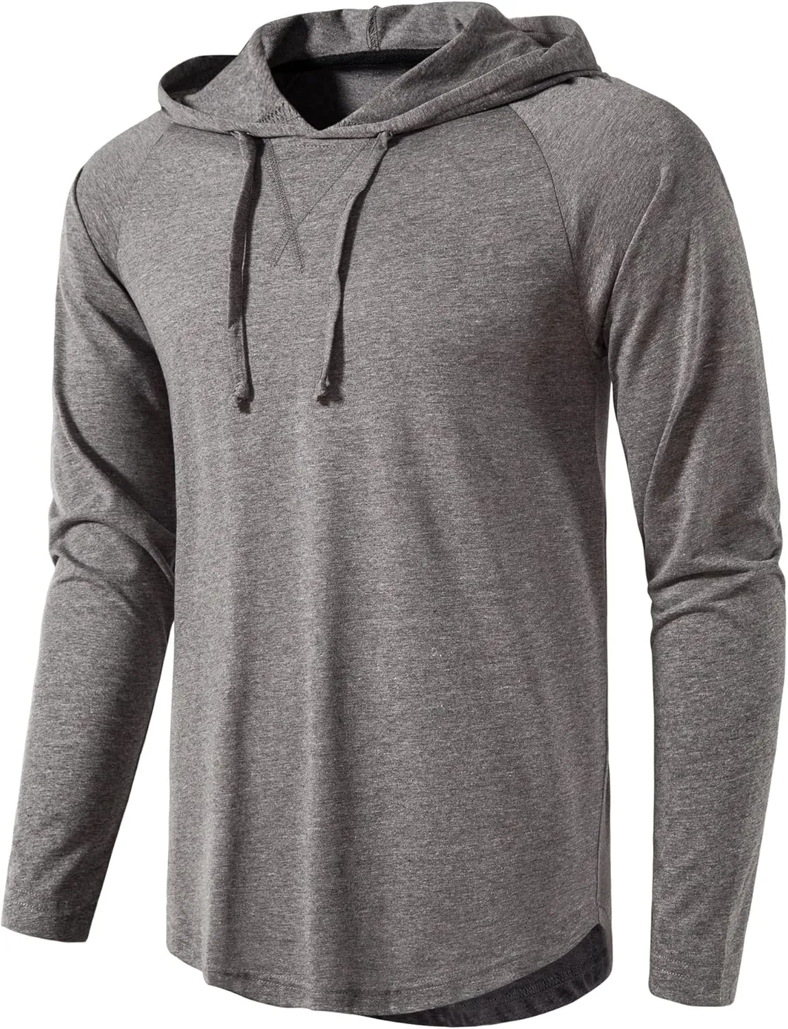 MUSE FATH Men's Long Sleeve Athletic Performance Lightweight Hoodie Sweatshirts
