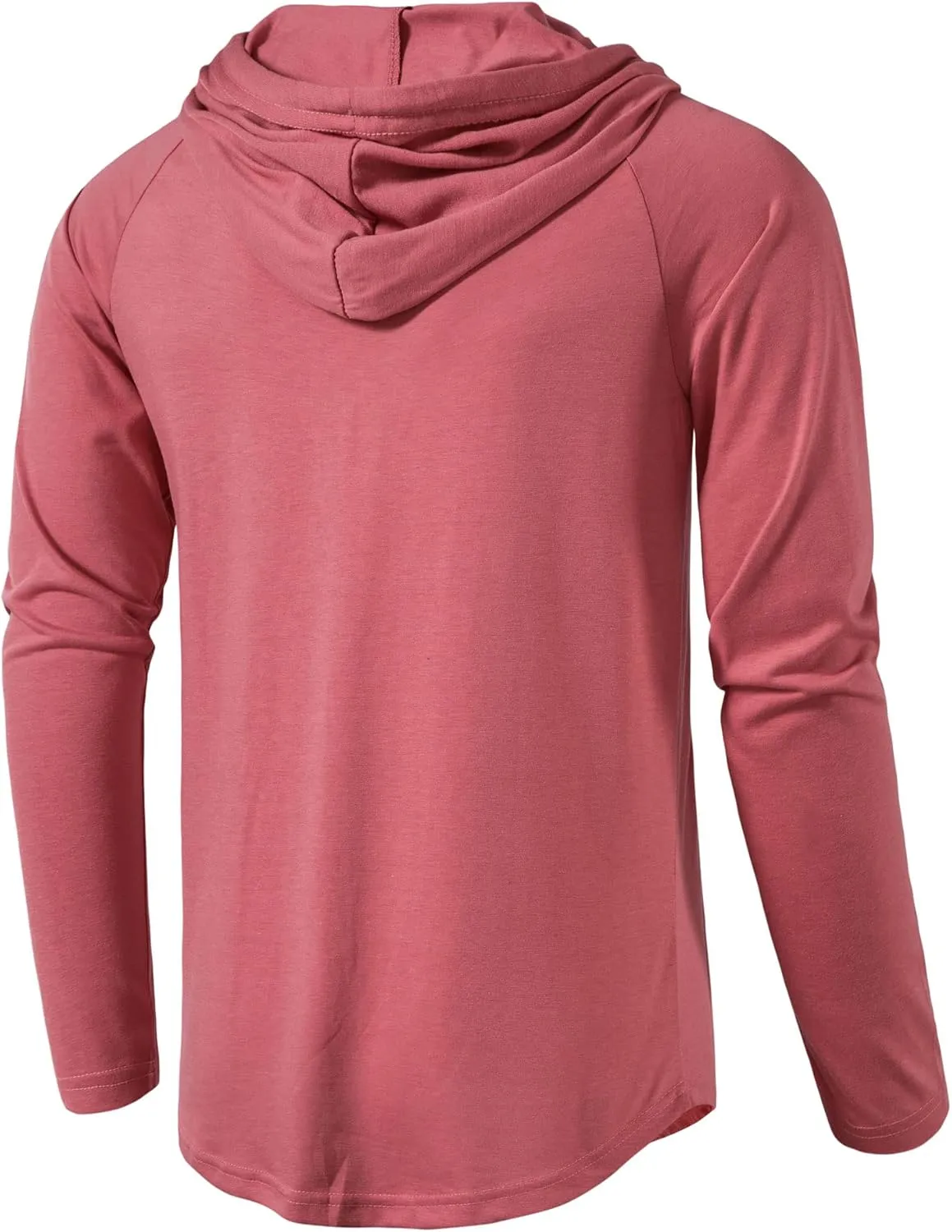 MUSE FATH Men's Long Sleeve Athletic Performance Lightweight Hoodie Sweatshirts