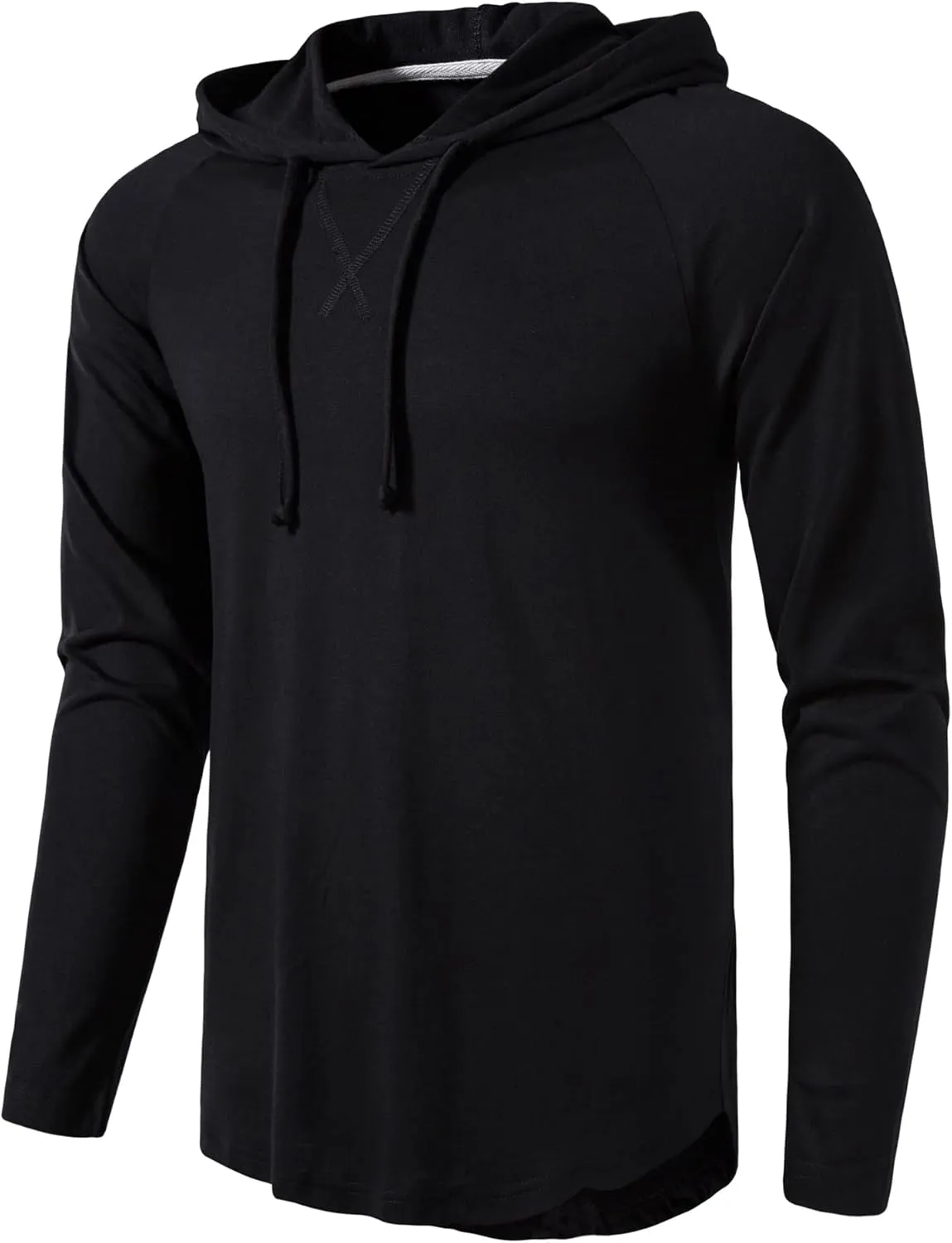 MUSE FATH Men's Long Sleeve Athletic Performance Lightweight Hoodie Sweatshirts
