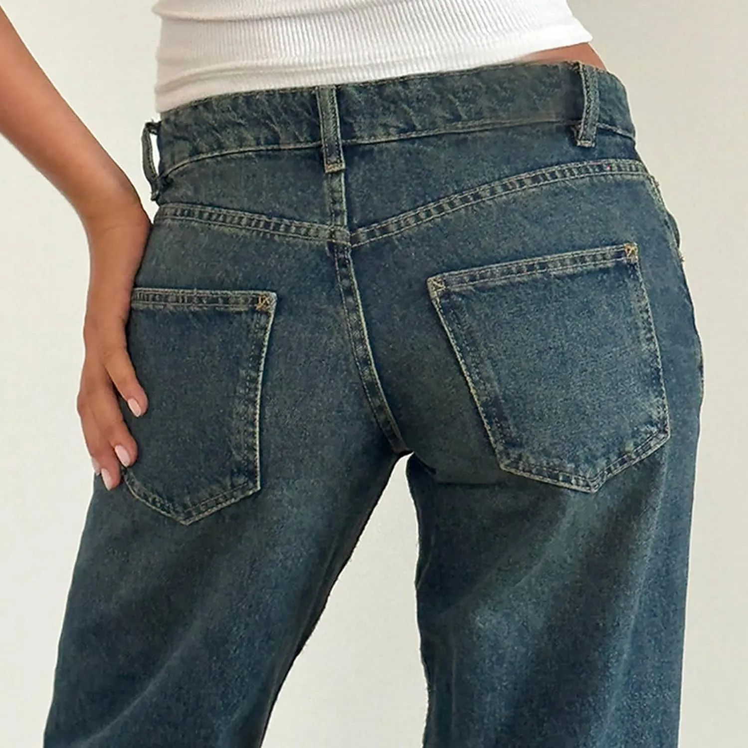 Oprah's Favorite Jeans Pants High Waisted Cropped Denim Pants Tummy Control Sailor Wide Leg Trouser Chiccurva Jeans