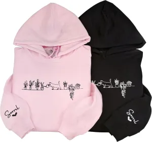 Pamaheart Custom Embroidered Cat Sweatshirt - Cute Cat Shirt, Gifts for Women, Birthday, Christmas, Halloween, Cat Lovers