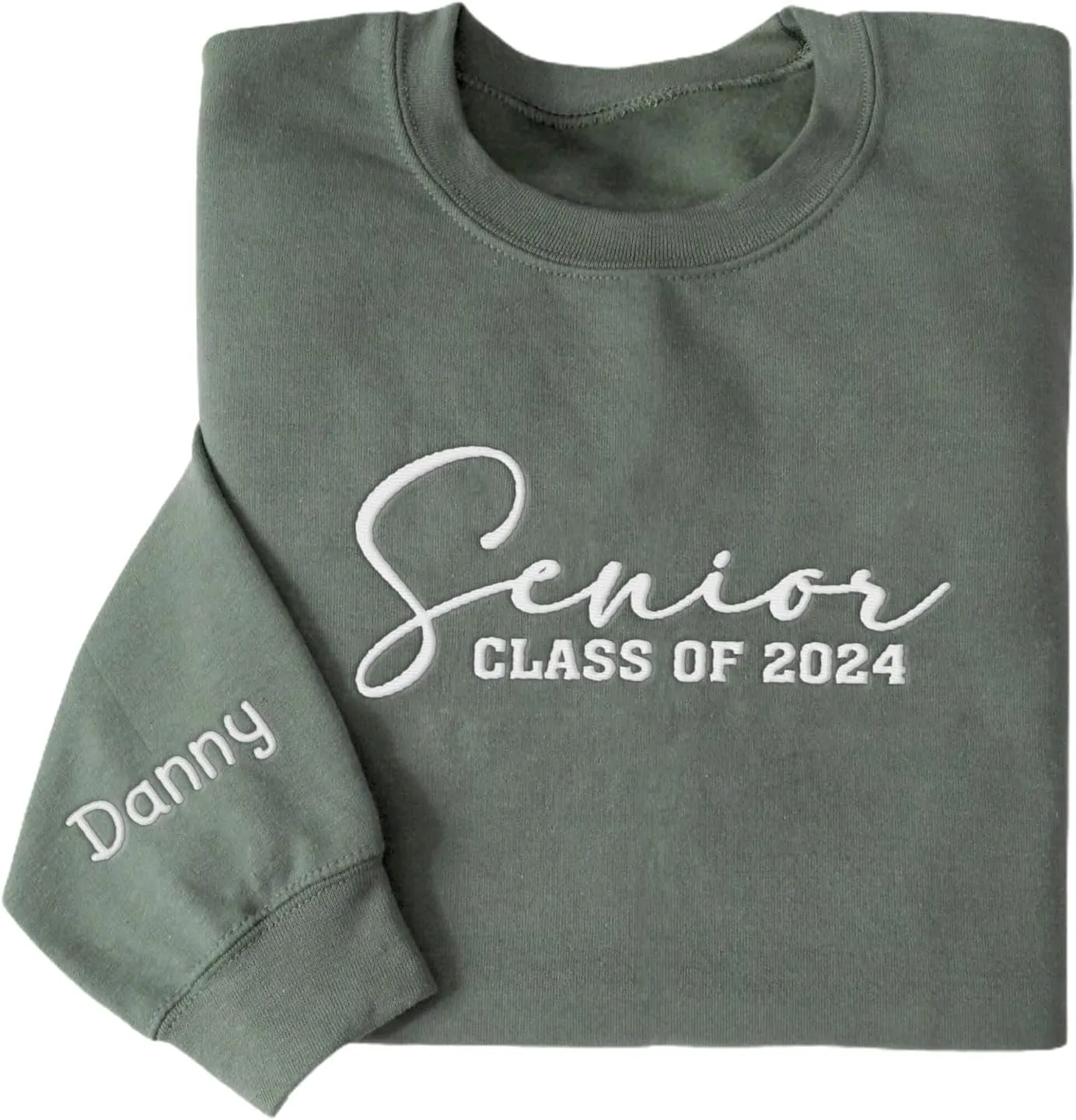 Personalized Senior 2025 Embroidered Sweatshirt Graduation 2025 Class Of 2025 Senior Class Senior Embroidered Sweatshirt