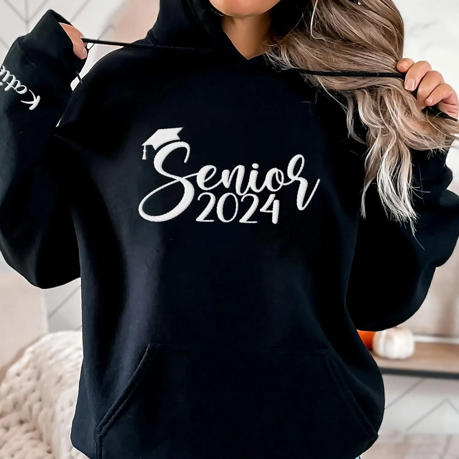 Personalized Senior 2025 Embroidered Sweatshirt Graduation 2025 Class Of 2025 Senior Class Senior Embroidered Sweatshirt